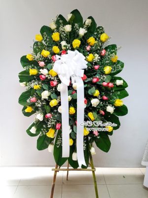 fúnebre rosas combinadas