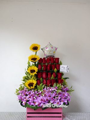 Arreglo Floral Con Orquidea