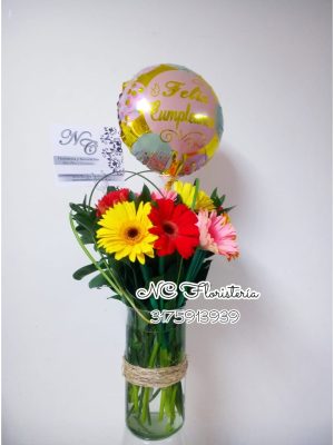 Jarrón en Garberas Cali