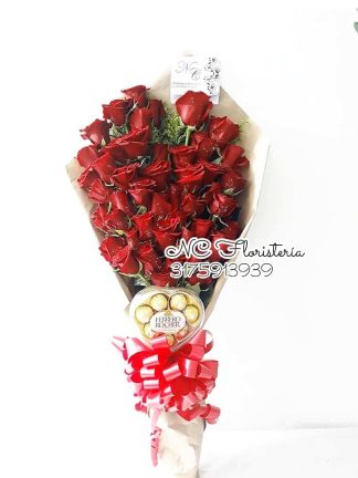 Rosas y chocolates Cali