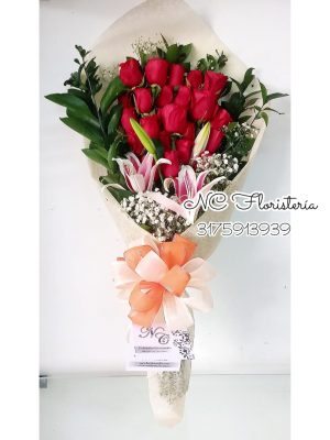 Buques especial rosas lirios