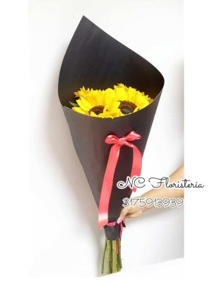 Buques en girasoles cali