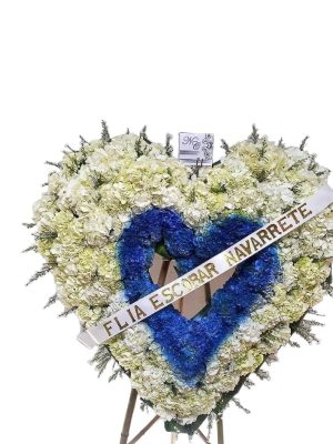 fúnebre corazón azul -fúnebres en Cali