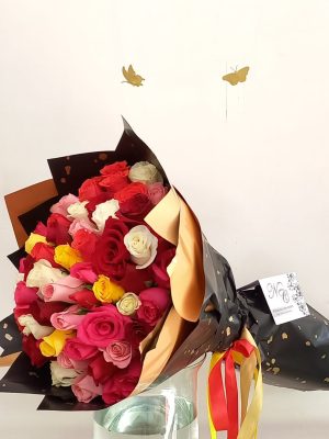 buchon rosas de colores