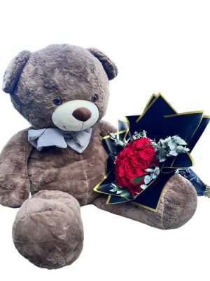 buquet de rosas-peluches en cali